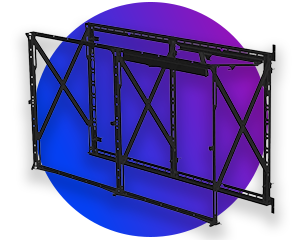 Philips PLW1002/00 2x2 LED intrekbare video wall mount Philips PLW1002/00 2x2 LED intrekbare video wall mount