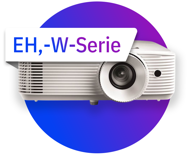 Optoma zakelijke korte afstand projector (EH,- W serie)