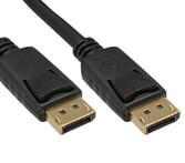 InLine DisplayPort Kabel, zwart, vergulde contacten, 1m