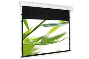 DELUXX Cinema Elegance elektrisch projectiescherm, Tension 254 x 192, mat wit Varico Flat