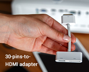 30-pins-to-HDMI adapter