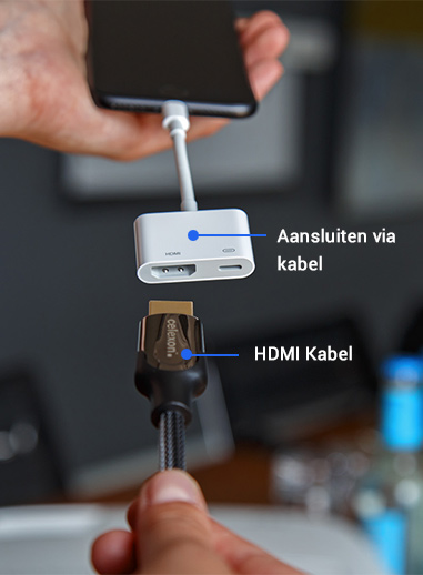 Aansluiten via kabel